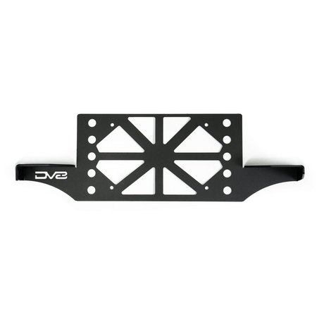 DV8 OFFROAD UNIVERSAL LICENSE PLATE MOUNT W POD LIGHT MOUNTS BLACK LPBM-03